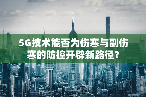 5G技术能否为伤寒与副伤寒的防控开辟新路径？