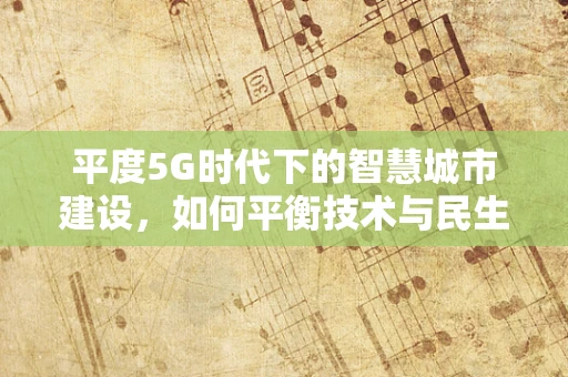 平度5G时代下的智慧城市建设，如何平衡技术与民生需求？