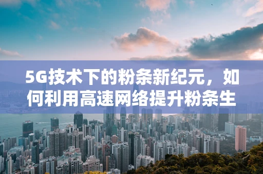 5G技术下的粉条新纪元，如何利用高速网络提升粉条生产与销售？