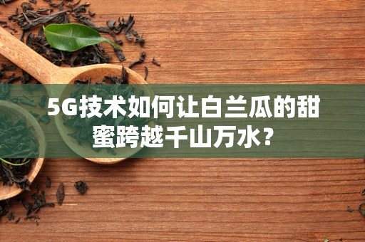 5G技术如何让白兰瓜的甜蜜跨越千山万水？