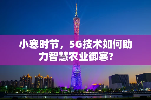 小寒时节，5G技术如何助力智慧农业御寒?