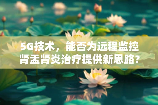 5G技术，能否为远程监控肾盂肾炎治疗提供新思路？