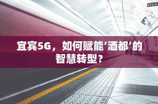 宜宾5G，如何赋能‘酒都’的智慧转型？