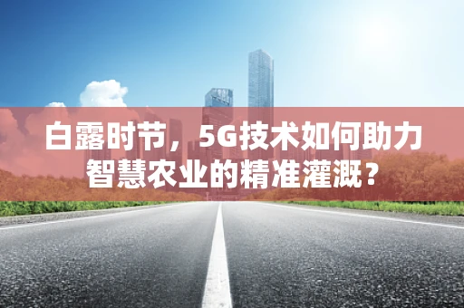 白露时节，5G技术如何助力智慧农业的精准灌溉？