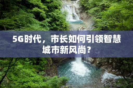 5G时代，市长如何引领智慧城市新风尚？