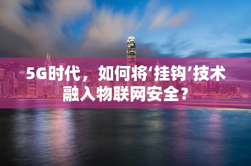 5G时代，如何将‘挂钩’技术融入物联网安全？