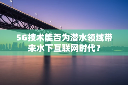 5G技术能否为潜水领域带来水下互联网时代？