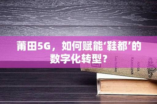 莆田5G，如何赋能‘鞋都’的数字化转型？
