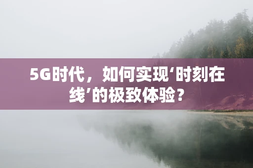 5G时代，如何实现‘时刻在线’的极致体验？