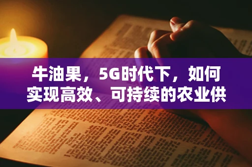 牛油果，5G时代下，如何实现高效、可持续的农业供应链？