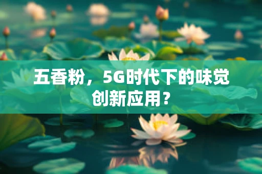 五香粉，5G时代下的味觉创新应用？