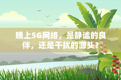 晚上5G网络，是静谧的良伴，还是干扰的源头？