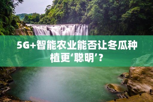 5G+智能农业能否让冬瓜种植更‘聪明’？