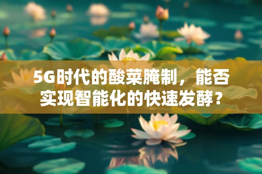 5G时代的酸菜腌制，能否实现智能化的快速发酵？