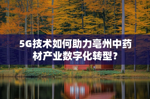 5G技术如何助力亳州中药材产业数字化转型？