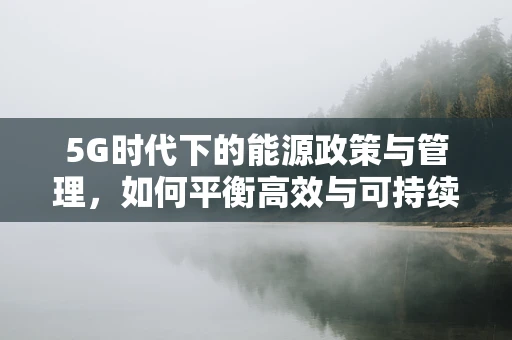 5G时代下的能源政策与管理，如何平衡高效与可持续？