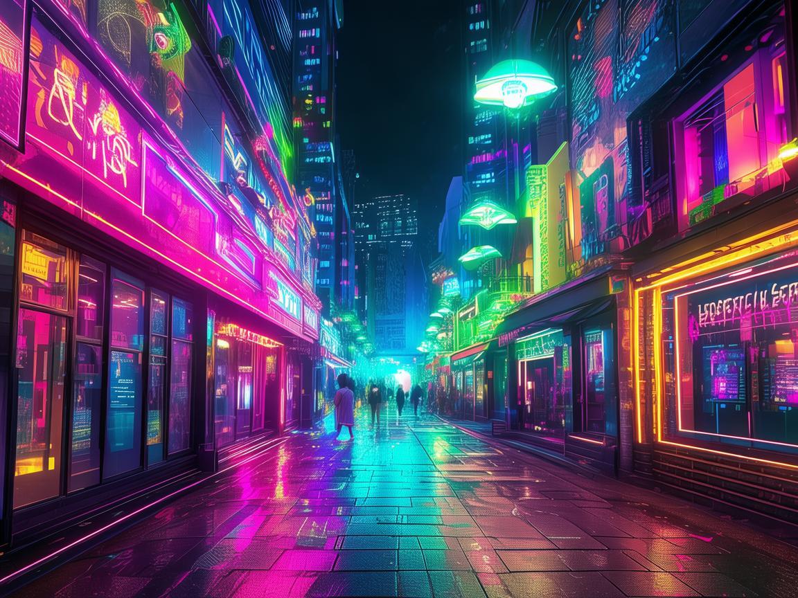 5G技术下的酒吧街霓虹灯，如何打造未来感十足的夜生活新体验？